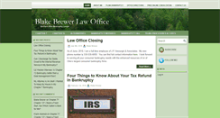 Desktop Screenshot of blakebrewerlaw.com