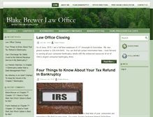 Tablet Screenshot of blakebrewerlaw.com